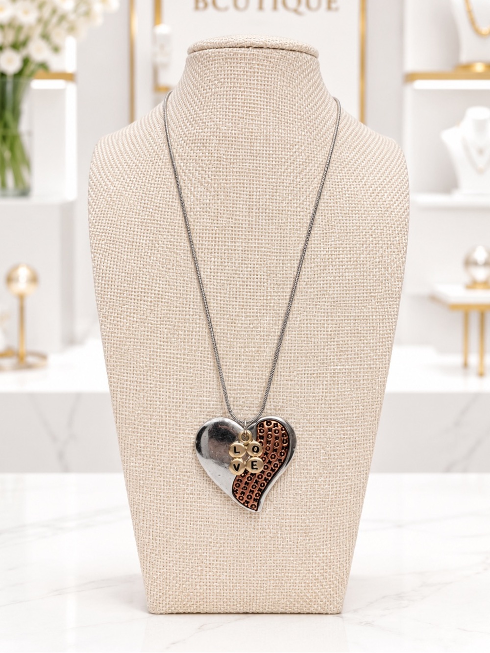 Christopher & Banks Heart Necklace-New